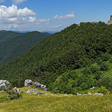 Amazing Summer Landscape to Stara Planina (Balkan) Mountains from Shipka peak , Stara Zagora Region, Bulgaria