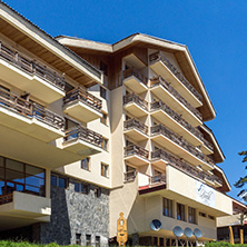 PAMPOROVO, BULGARIA - AUGUST 14, 2018: Summer view of Ski resort Pamporovo in Rhodope Mountains, Smolyan Region, Bulgaria