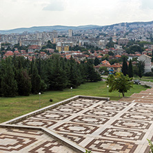 STARA ZAGORA, BULGARIA - AUGUST 5, 2018: Panoramic view of city of Stara Zagora, Bulgaria