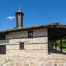 TRYAVNA, BULGARIA - JULY 6, 2018:  Medieval Church of St. Archangel Michael in historical town of Tryavna, Gabrovo region, Bulgaria