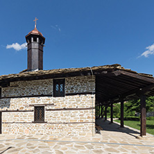 TRYAVNA, BULGARIA - JULY 6, 2018:  Medieval Church of St. Archangel Michael in historical town of Tryavna, Gabrovo region, Bulgaria