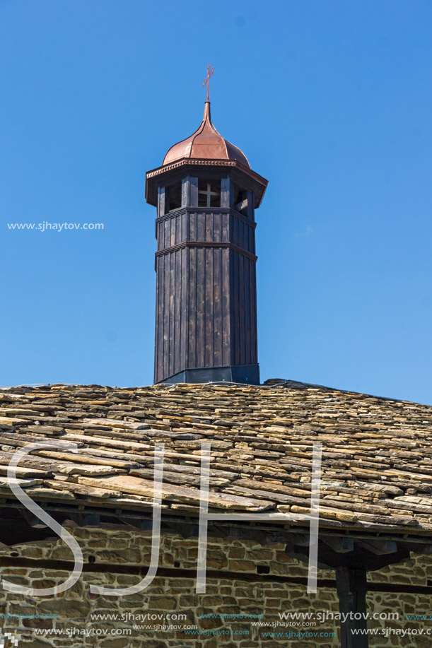 TRYAVNA, BULGARIA - JULY 6, 2018:  Medieval Church of St. Archangel Michael in historical town of Tryavna, Gabrovo region, Bulgaria