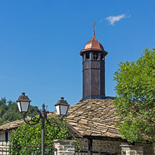 TRYAVNA, BULGARIA - JULY 6, 2018:  Medieval Church of St. Archangel Michael in historical town of Tryavna, Gabrovo region, Bulgaria