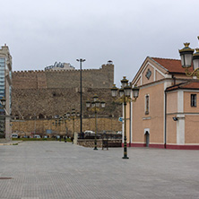 SKOPJE, REPUBLIC OF MACEDONIA - FEBRUARY 24, 2018: Holocaust Museum in city of  Skopje, Republic of Macedonia