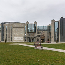 SKOPJE, REPUBLIC OF MACEDONIA - FEBRUARY 24, 2018: Holocaust Museum in city of  Skopje, Republic of Macedonia