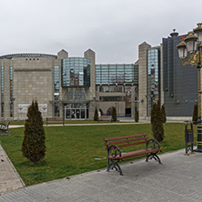 SKOPJE, REPUBLIC OF MACEDONIA - FEBRUARY 24, 2018: Holocaust Museum in city of  Skopje, Republic of Macedonia