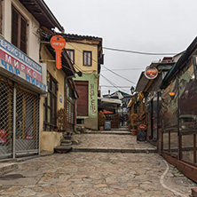 SKOPJE, REPUBLIC OF MACEDONIA - FEBRUARY 24, 2018: Old Bazaar (Old Market) in city of Skopje, Republic of Macedonia