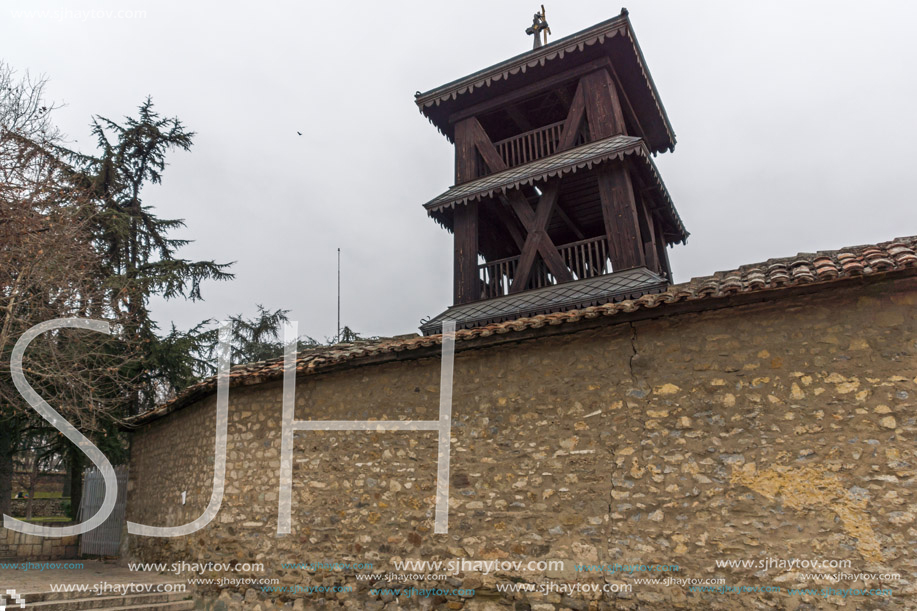 SKOPJE, REPUBLIC OF MACEDONIA - FEBRUARY 24, 2018: Orthodox Church of the Ascension of Jesus  in Skopje, Republic of Macedonia