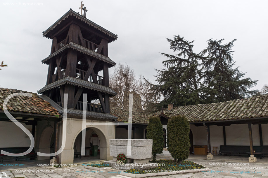 SKOPJE, REPUBLIC OF MACEDONIA - FEBRUARY 24, 2018: Orthodox Church of the Ascension of Jesus  in Skopje, Republic of Macedonia