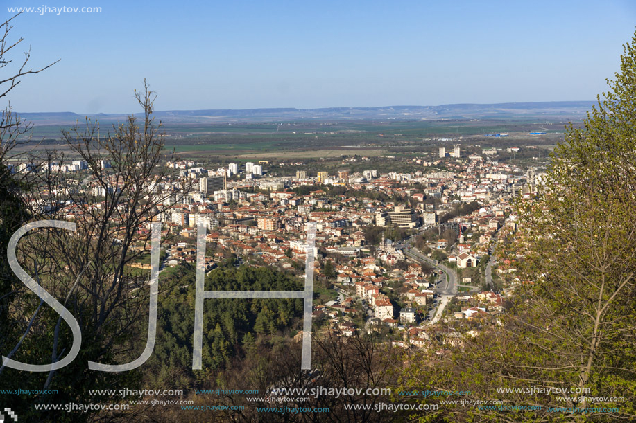 Panoramic view of city of Shumen, Bulgaria