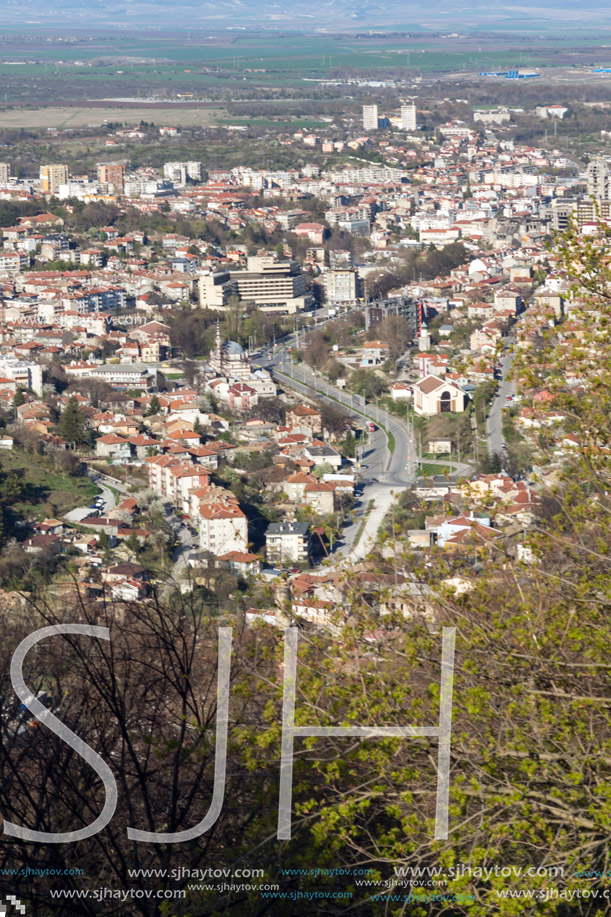 Panoramic view of city of Shumen, Bulgaria