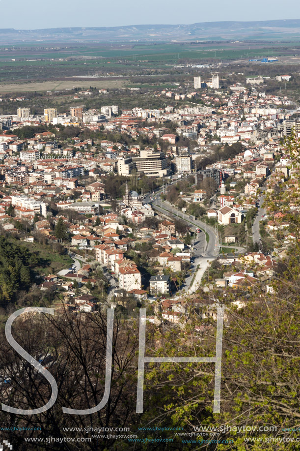 Panoramic view of city of Shumen, Bulgaria