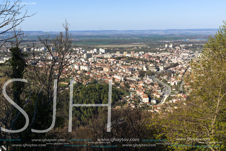 Panoramic view of city of Shumen, Bulgaria