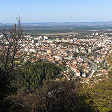 Panoramic view of city of Shumen, Bulgaria