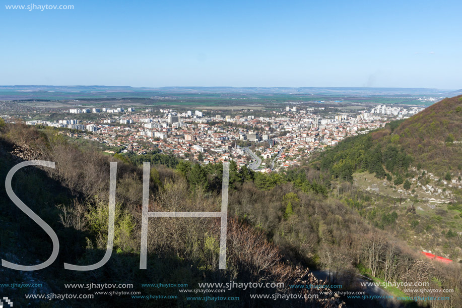 Panoramic view of city of Shumen, Bulgaria