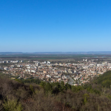 Panoramic view of city of Shumen, Bulgaria