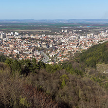 Panoramic view of city of Shumen, Bulgaria