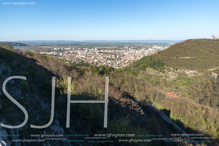 Panoramic view of city of Shumen, Bulgaria