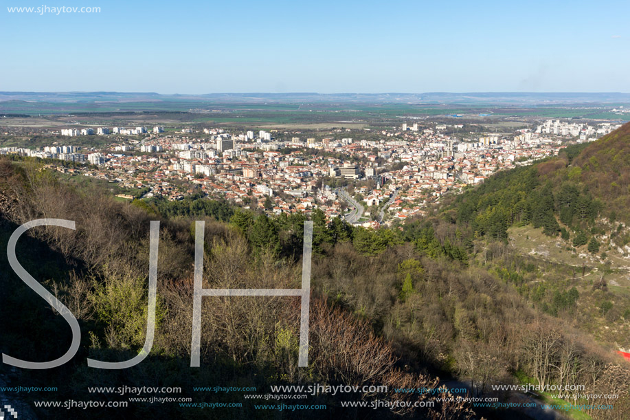 Panoramic view of city of Shumen, Bulgaria