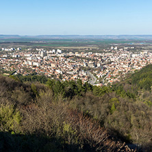 Panoramic view of city of Shumen, Bulgaria