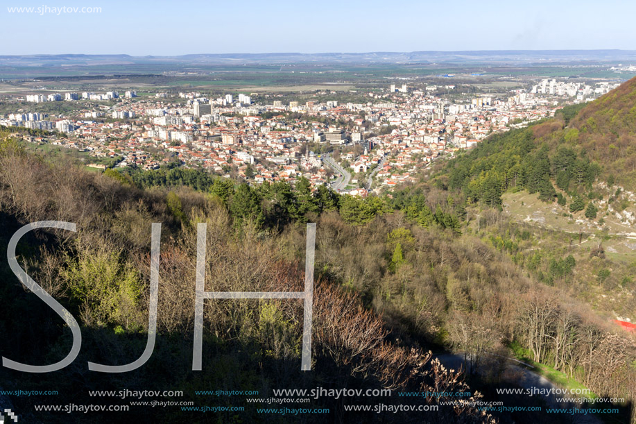 Panoramic view of city of Shumen, Bulgaria