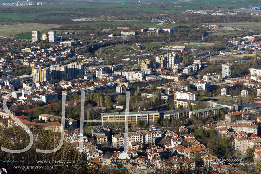 Panoramic view of city of Shumen, Bulgaria