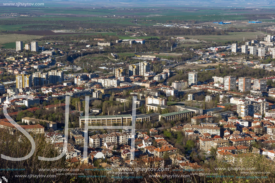 Panoramic view of city of Shumen, Bulgaria