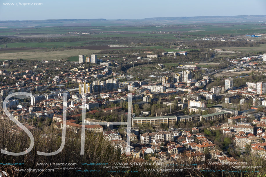 Panoramic view of city of Shumen, Bulgaria