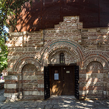 NESSEBAR, BULGARIA - AUGUST 12, 2018: Ruins of Ancient Church of Saint Paraskeva in the town of Nessebar, Burgas Region, Bulgaria