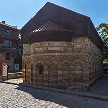 NESSEBAR, BULGARIA - AUGUST 12, 2018: Ruins of Ancient Church of Saint Paraskeva in the town of Nessebar, Burgas Region, Bulgaria