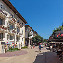 SMOLYAN, BULGARIA - AUGUST 14, 2018: Summer view of Old Center of the town of Smolyan, Bulgaria