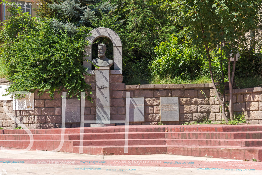 SMOLYAN, BULGARIA - AUGUST 14, 2018: Summer view of Old Center of the town of Smolyan, Bulgaria