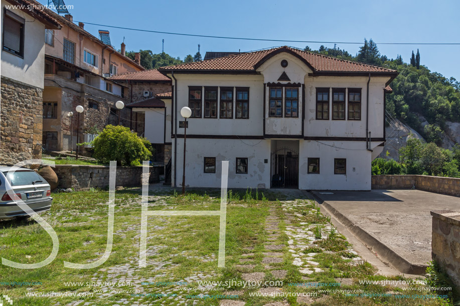 KRATOVO, MACEDONIA - JULY 21, 2018: Old Houses at the center of town of Kratovo, Republic of Macedonia