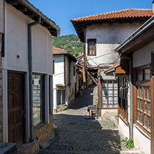 KRATOVO, MACEDONIA - JULY 21, 2018: Old Houses at the center of town of Kratovo, Republic of Macedonia