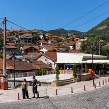 KRATOVO, MACEDONIA - JULY 21, 2018: Old Houses at the center of town of Kratovo, Republic of Macedonia