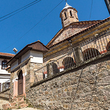 KRATOVO, MACEDONIA - JULY 21, 2018: Medieval Orthodox church at the center of town of Kratovo, Republic of Macedonia