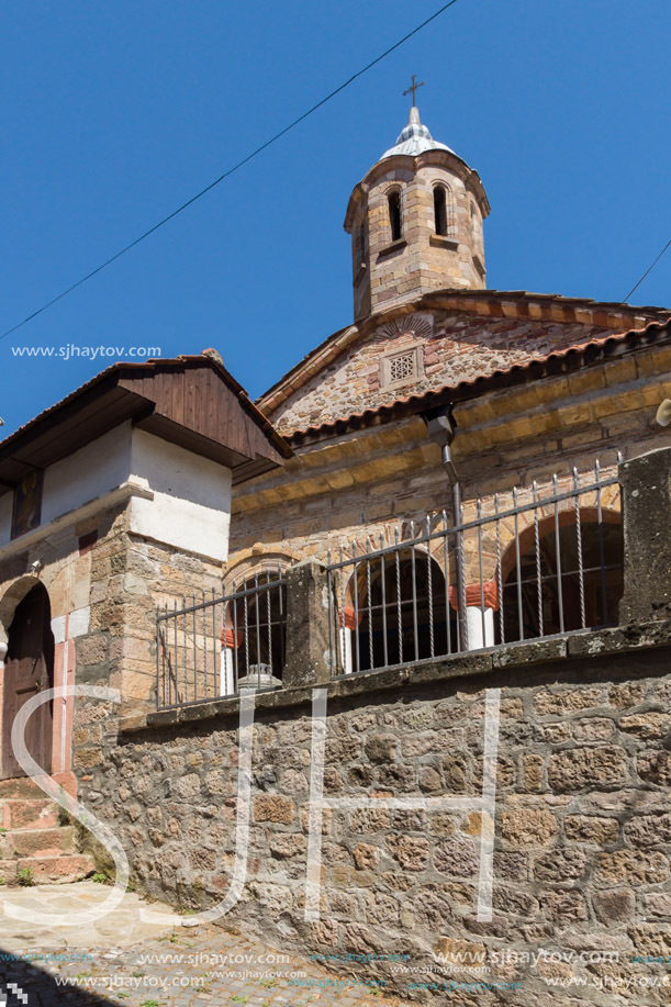 KRATOVO, MACEDONIA - JULY 21, 2018: Medieval Orthodox church at the center of town of Kratovo, Republic of Macedonia