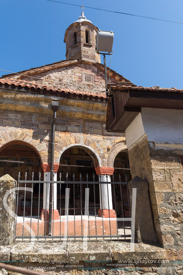 KRATOVO, MACEDONIA - JULY 21, 2018: Medieval Orthodox church at the center of town of Kratovo, Republic of Macedonia