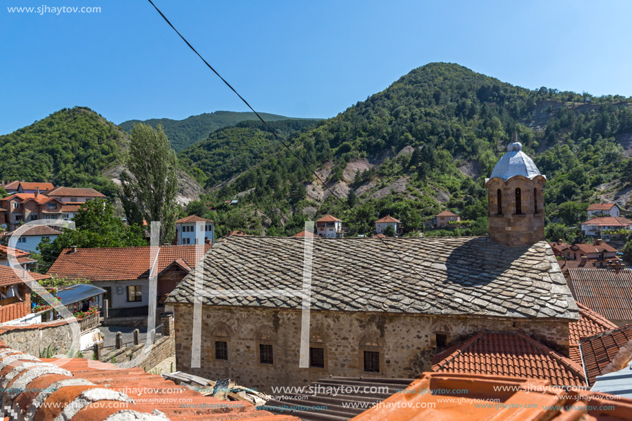 KRATOVO, MACEDONIA - JULY 21, 2018: Medieval Orthodox church at the center of town of Kratovo, Republic of Macedonia