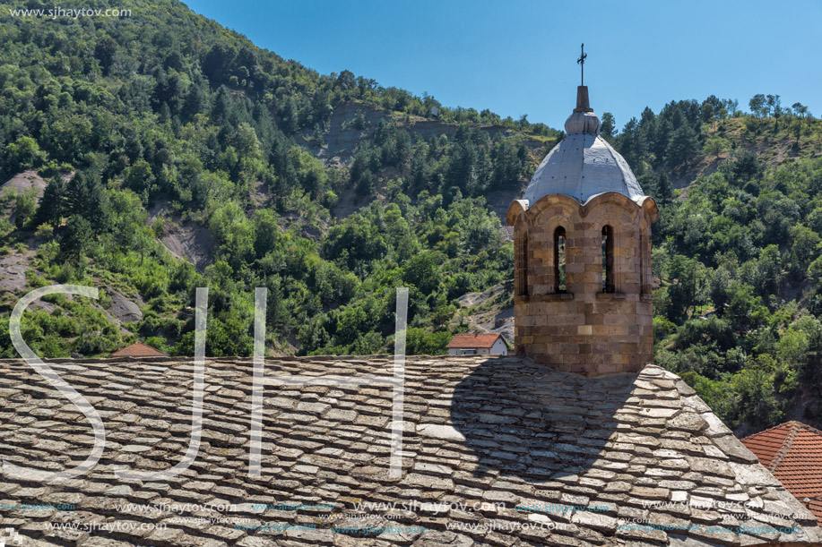 KRATOVO, MACEDONIA - JULY 21, 2018: Medieval Orthodox church at the center of town of Kratovo, Republic of Macedonia