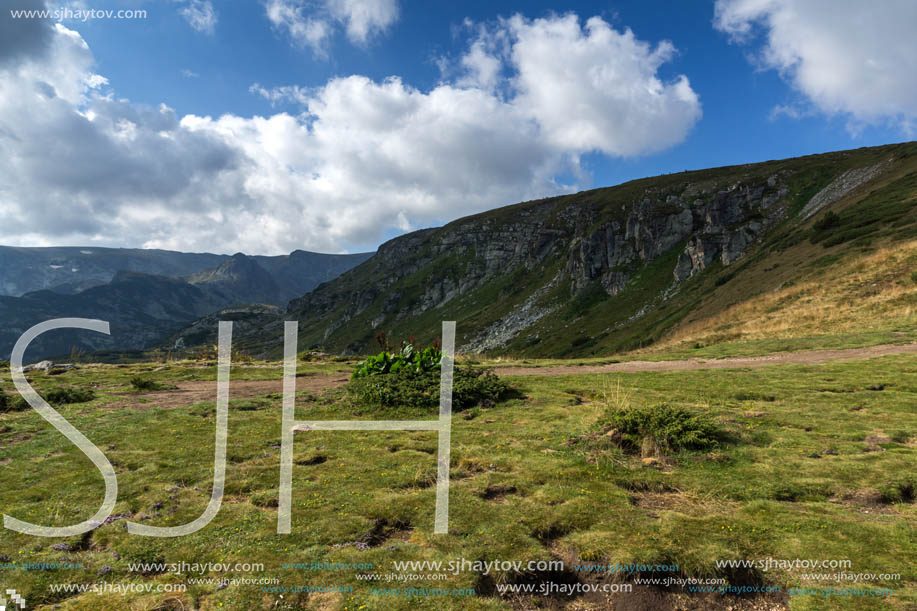 Summer Landscape of Rila Mountan near The Seven Rila Lakes, Bulgaria