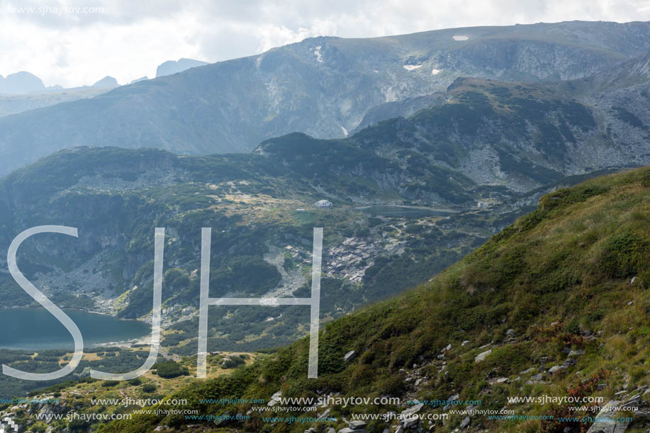 Panoramic view of The Lower Lake, Rila Mountain, The Seven Rila Lakes, Bulgaria