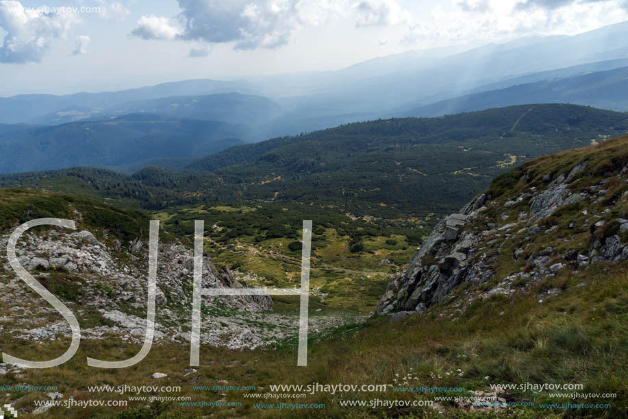 Summer Landscape of Rila Mountan near The Seven Rila Lakes, Bulgaria