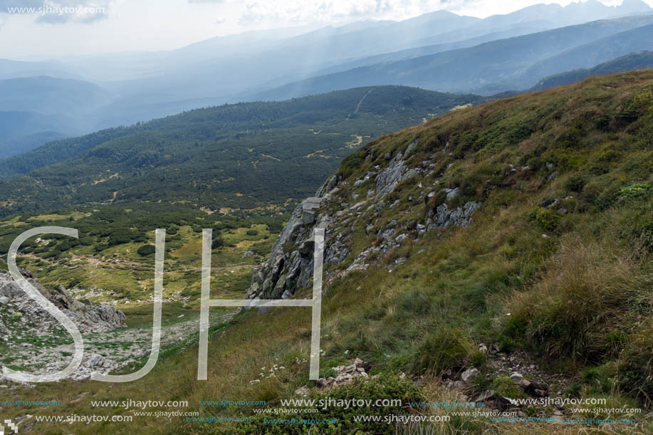 Summer Landscape of Rila Mountan near The Seven Rila Lakes, Bulgaria