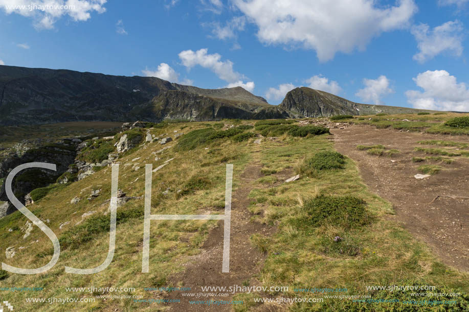 Summer Landscape of Rila Mountan near The Seven Rila Lakes, Bulgaria