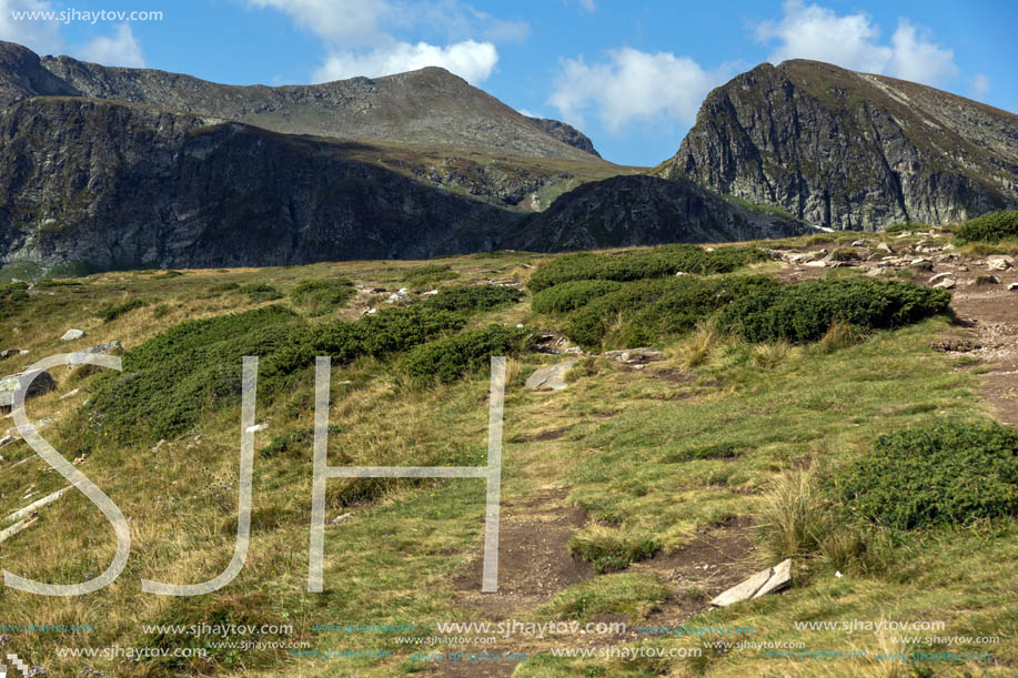 Summer Landscape of Rila Mountan near The Seven Rila Lakes, Bulgaria