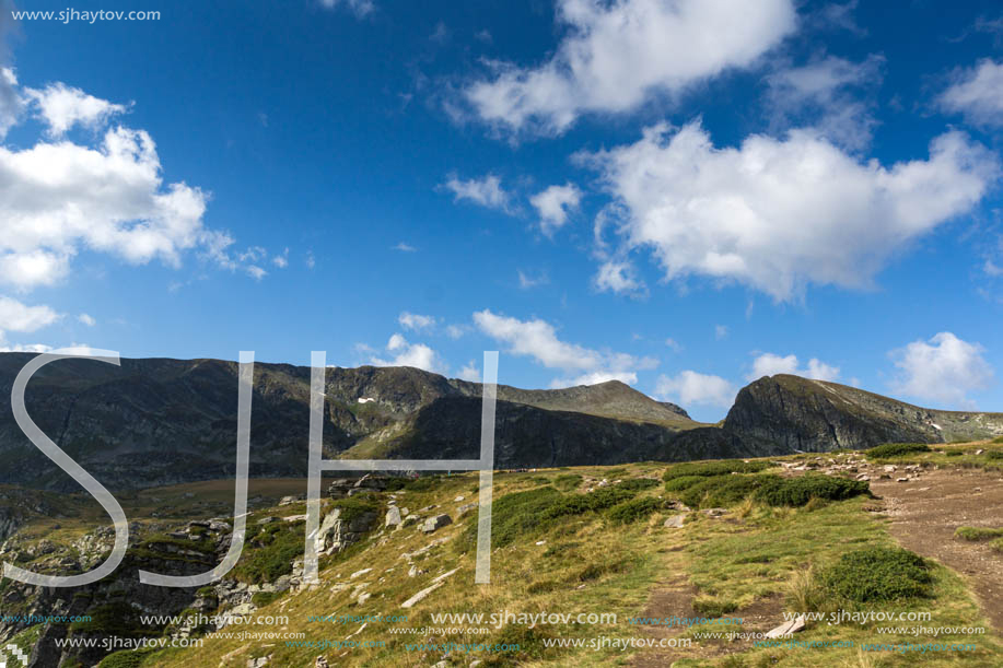 Summer Landscape of Rila Mountan near The Seven Rila Lakes, Bulgaria