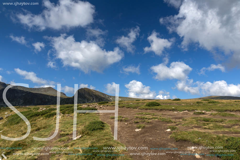 Summer Landscape of Rila Mountan near The Seven Rila Lakes, Bulgaria