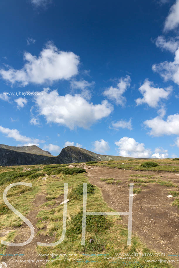 Summer Landscape of Rila Mountan near The Seven Rila Lakes, Bulgaria