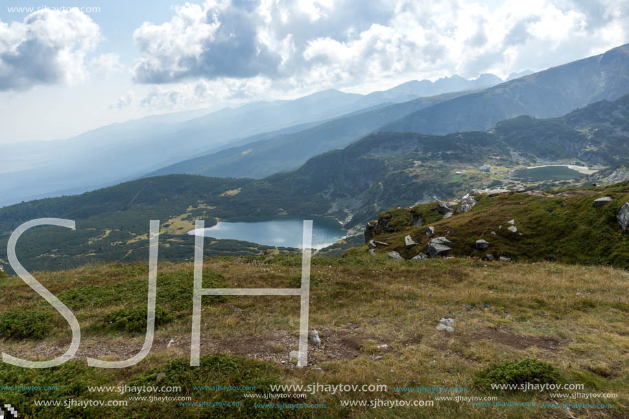 Panoramic view of The Lower Lake, Rila Mountain, The Seven Rila Lakes, Bulgaria